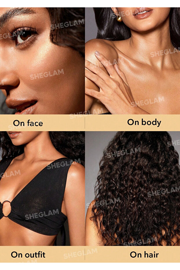 Go Go Glow Altın Vücut Vurgulayıcı Sprey – Lüks Işıltı - 3