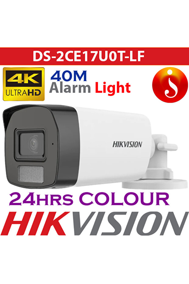 كاميرا 4K ذكية هجينة ملونة للضوء 40 مترًا DS-2CE17U0T-LF