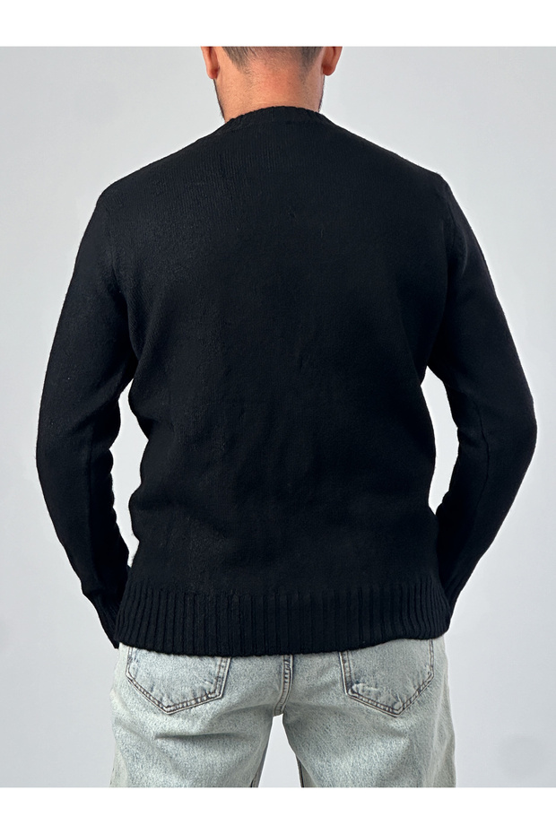 Basic Чорна чоловіча кофта - 3