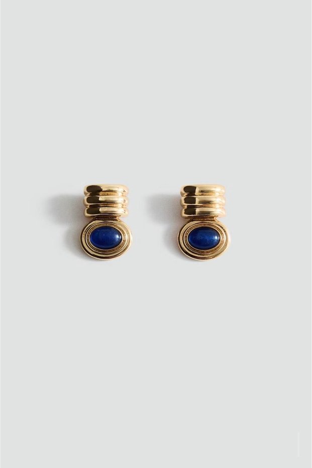 Brand Model Navy Blue Vintage Earrings