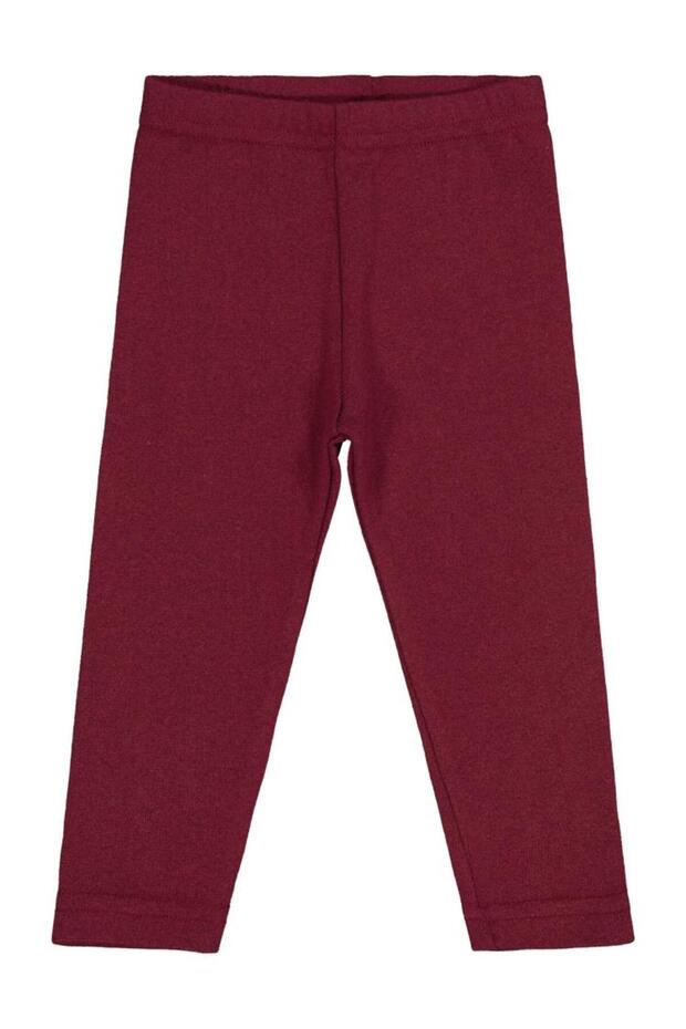 Plain Leggings for Ages 2-5 - Burgundy for Ages 2-3