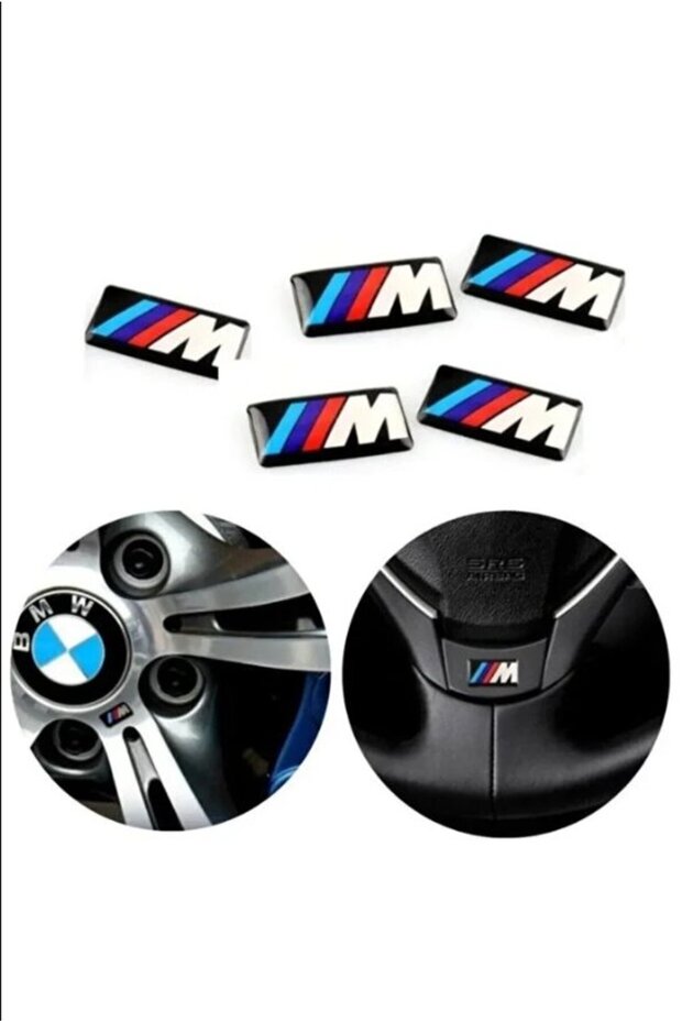Bmw m Logo Wheel Steering Wheel Sticker (5 Pcs)