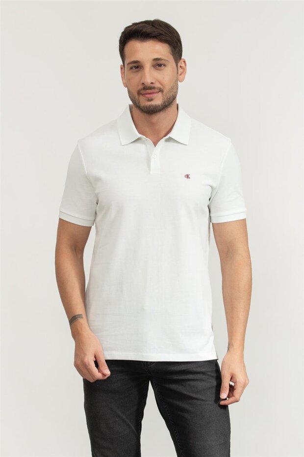 Pánská bílá polo trička - 1
