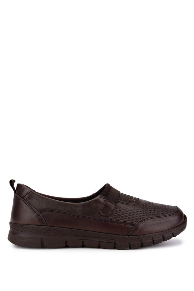 Women's Genuine Leather Brown Comfort Shoes