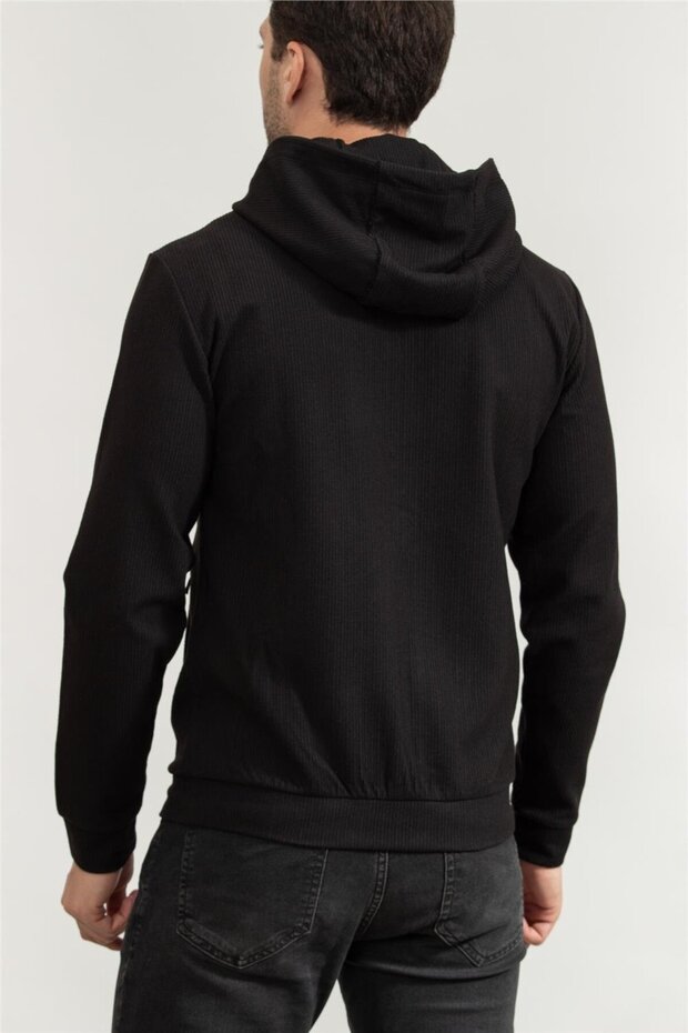 Erkek Kapüşonlu Sweatshirt - 3