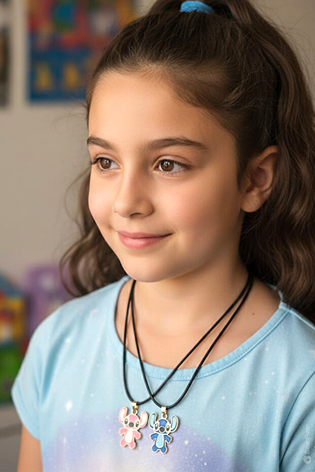 2 Adet Stiç Kolye Arkadaşlık Kolyesi - 1