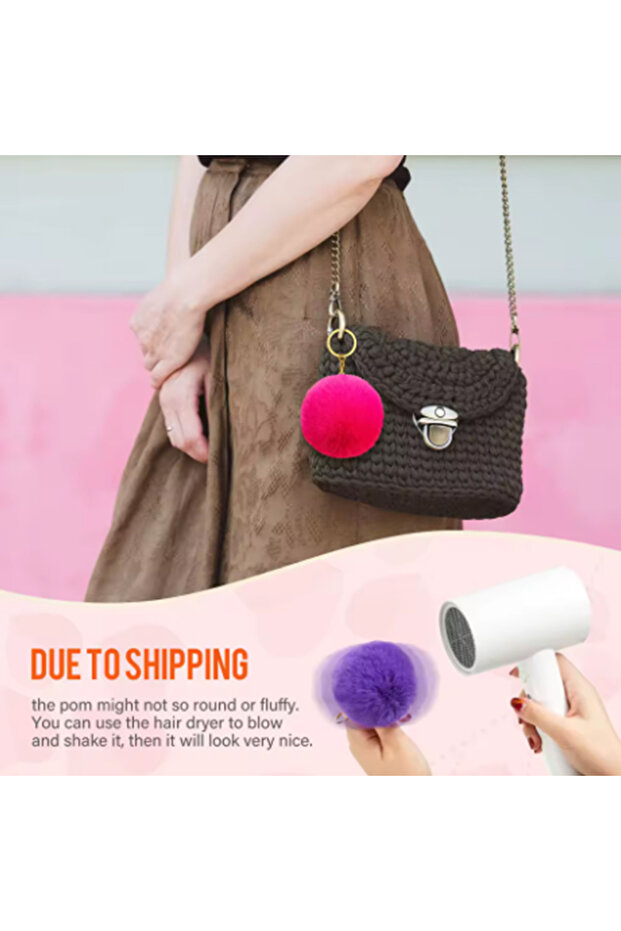 Pom Pom Key Chain - 6
