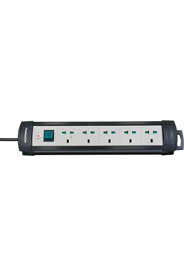 عبوة (4 قطع) مقبس تمديد خط ممتاز، 5 منافذ، 3 أمتار، 13 أمبير، و5 مقابس عالمية مع O - 1