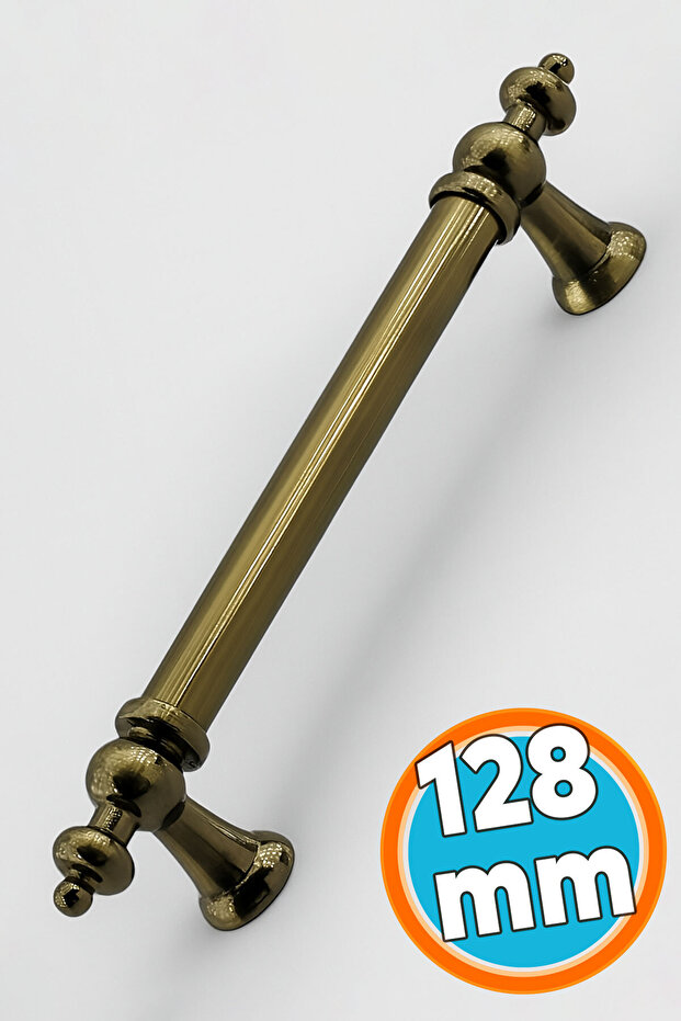 Furniture Drawer Kitchen Cabinet Cupboard Door Handle Metal Antique Yellow Handle 128 mm 12.8 cm