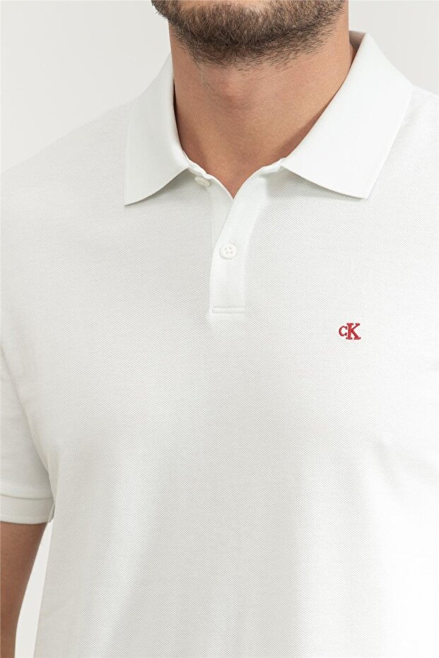 Pánská bílá polo trička - 4