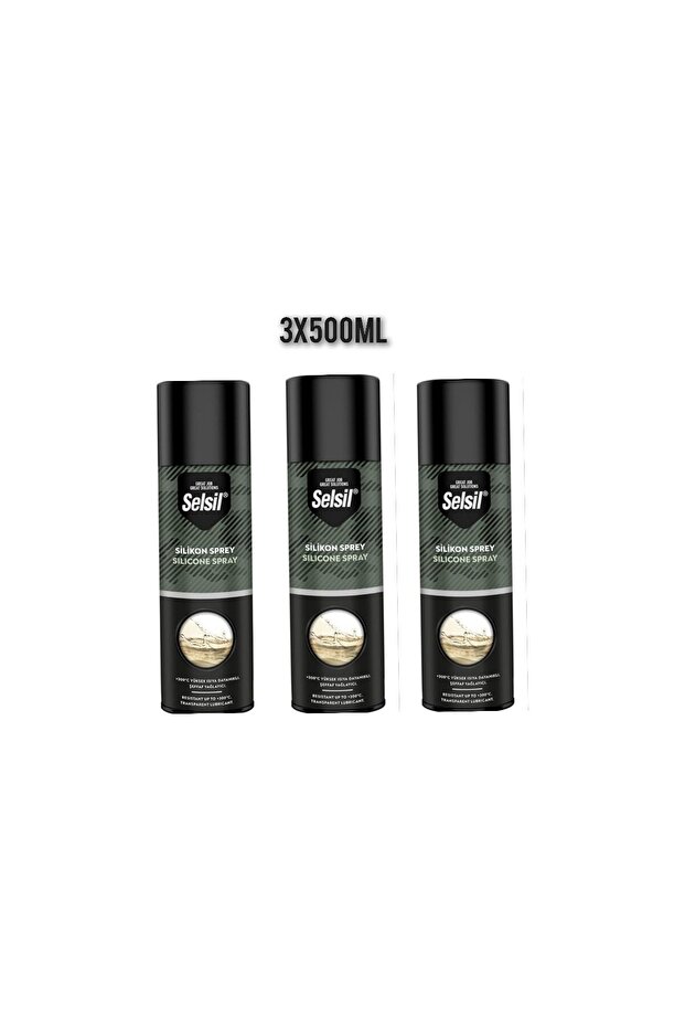 Silikon Sprey 3 x 500 ml - 1