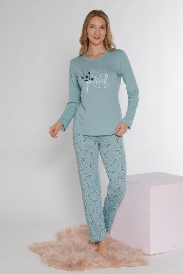 Long Sleeve Pajama Set Viscose 790-37
