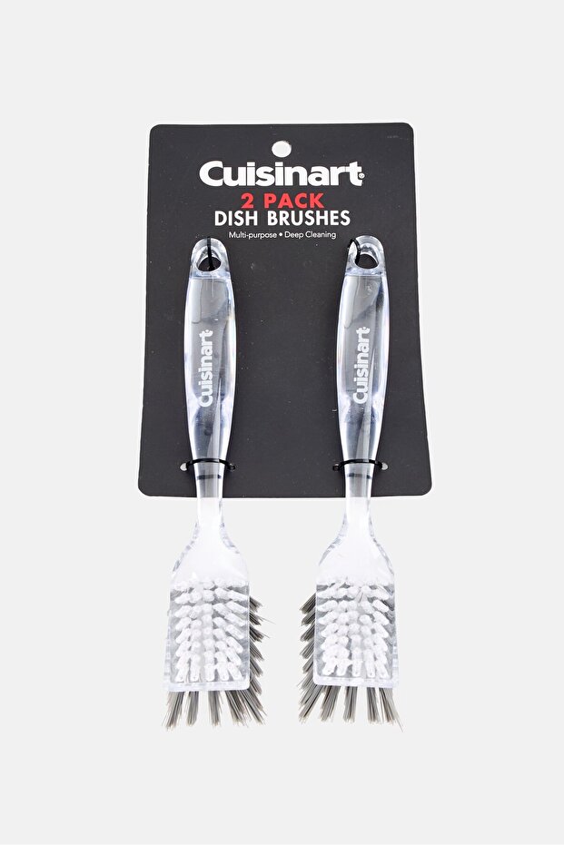 2 Pieces Dish Brushes With Handle, Transparent