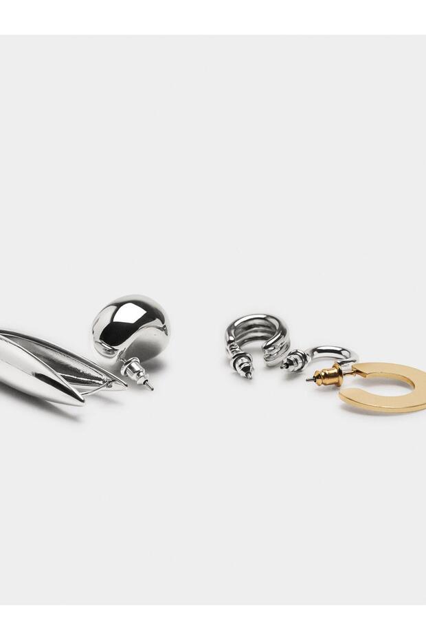 Çift Renkli Küpe Seti - 3