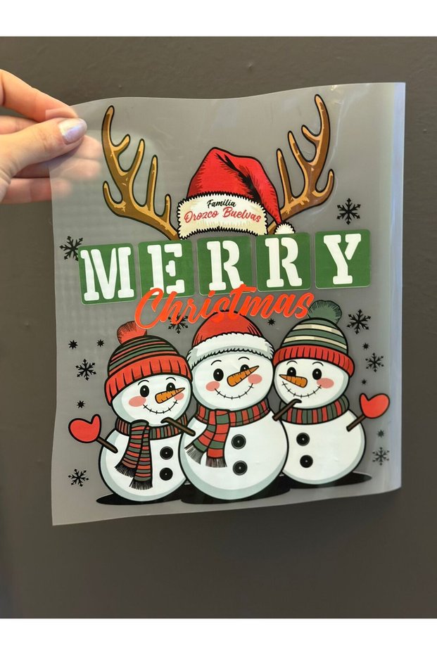 24X20 cm Iron-On Christmas Transfer Print Arma