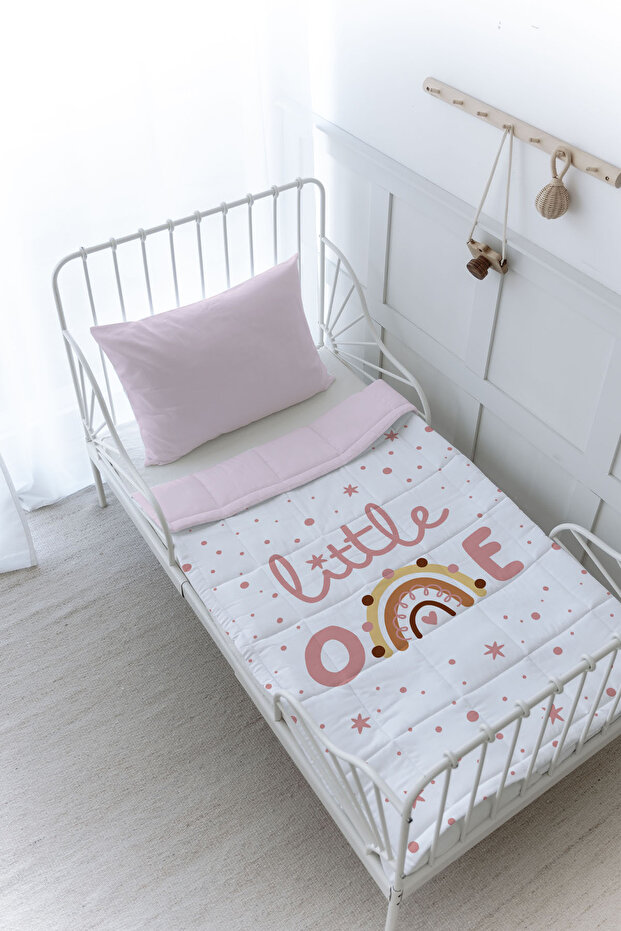 Organic Printed Montessori (100X200 cm) Quilt Set - Iconic Series - Little One