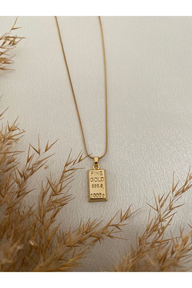 Külçe Çelik Kolye - 1