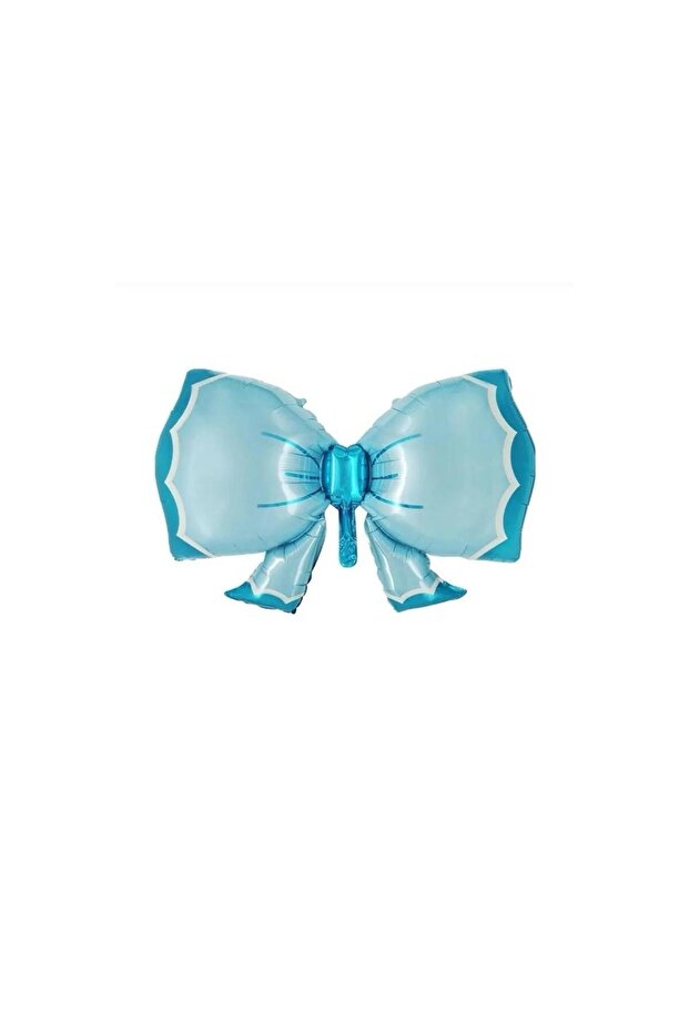 Blue Color Bow Foil Balloon
