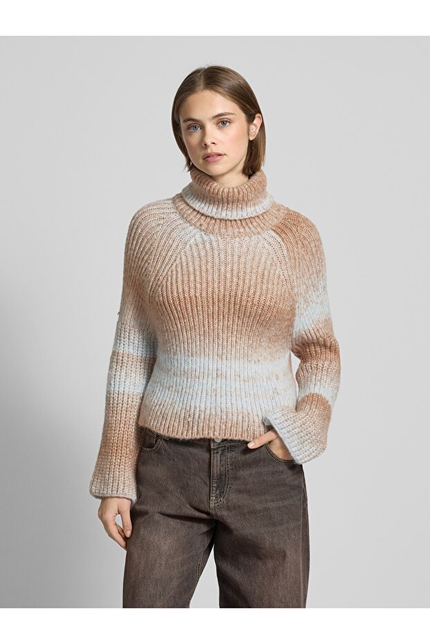 Dalga desenli triko kazak - 3