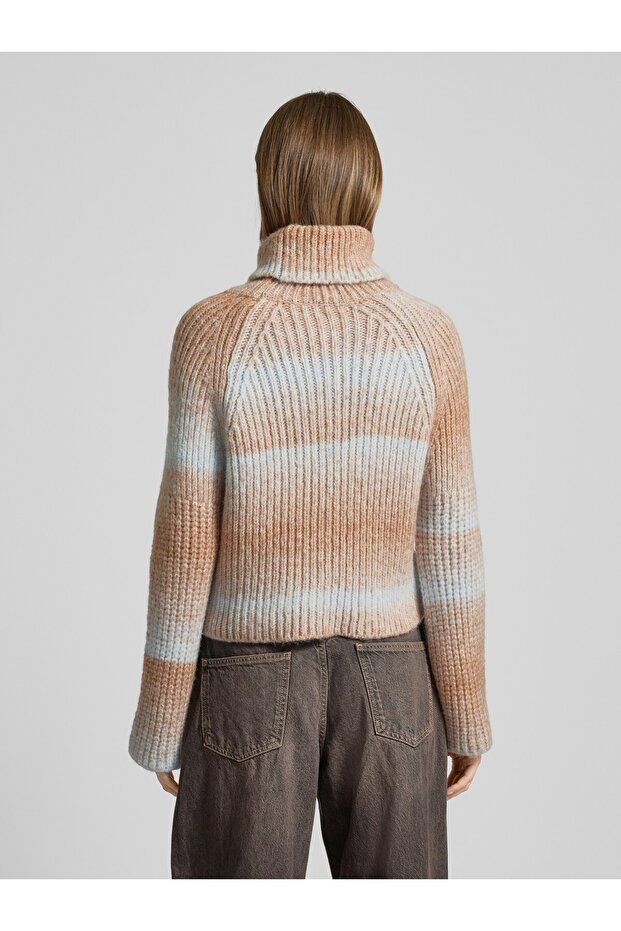 Dalga desenli triko kazak - 4