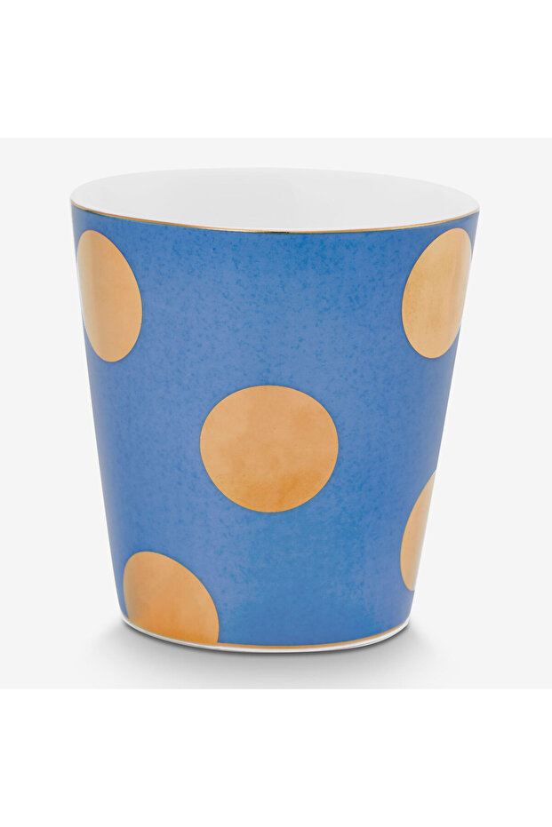 Dot Delight Mavi Porselen Latte Bardağı 290 Ml - 4