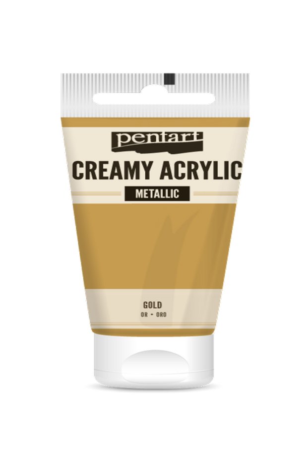 GOLD ACRYLIC COLOUR METALLIC 60 ML