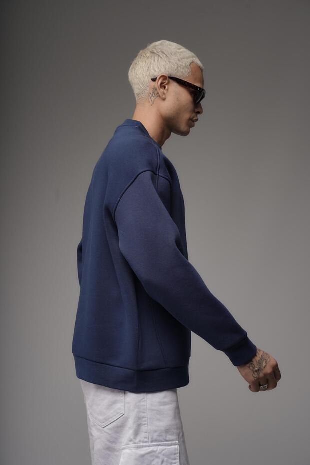 Oversize Kalıp UNEFFECTED Baskılı Sweatshirt - 5