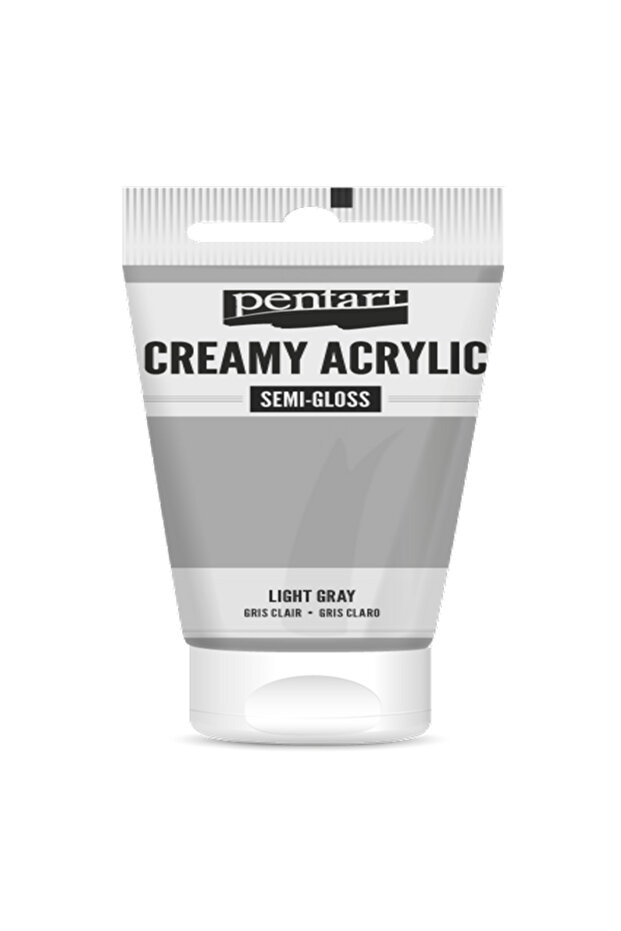 LIGHT GREY ACRYLIC COLOUR CREAMY SEMI GLOSS 60 ML