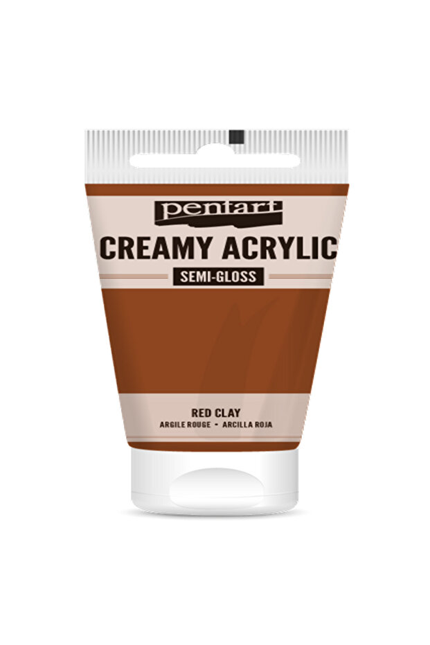 RED CLAY ACRYLIC COLOUR CREAMY SEMI GLOSS 60 ML
