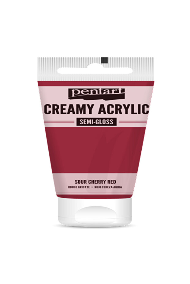 SOUR CHERRY RED ACRYLIC COLOUR CREAMY SEMI GLOSS 60 ML