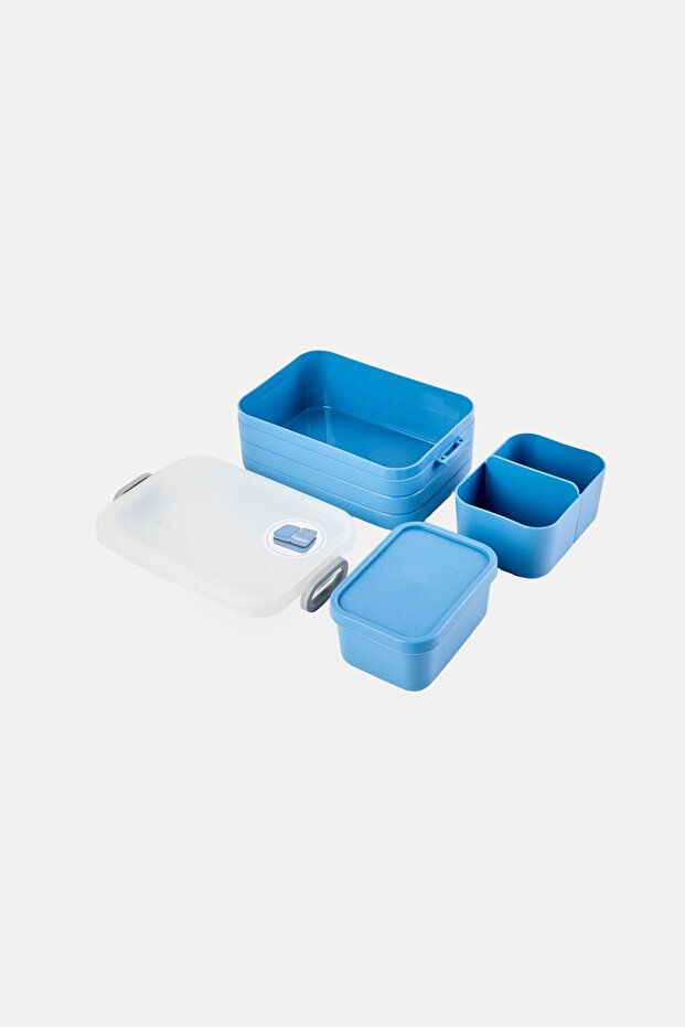 صندوق أدوات تخزين الوجبات الخفيفة، أزرق - 3