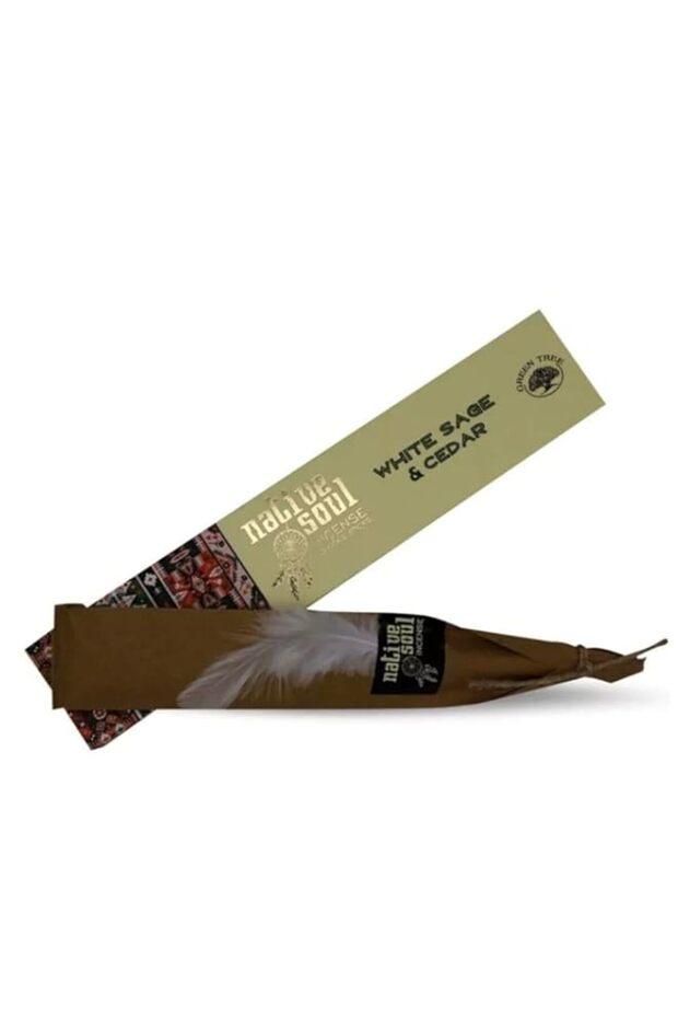 Native Soul White Sage and Cedar Incense Stick with Feather