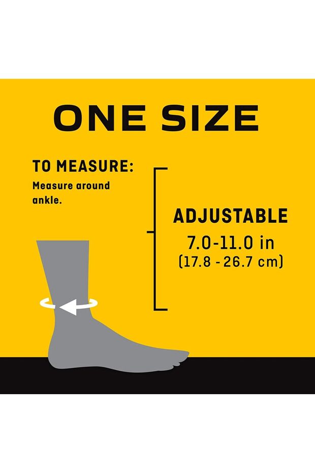 دعامة كاحل عالية الأداء، قابلة للتعديل، أسود، 48635ENR - 8