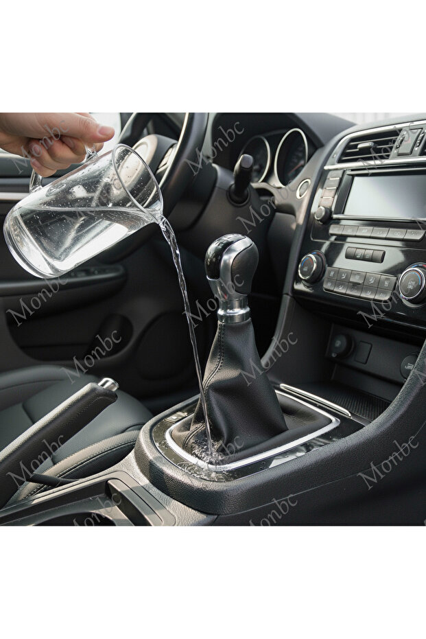 Opel Astra Compatible Dot Patterned Leather Sport Stitching Gear Shift Boot - 2