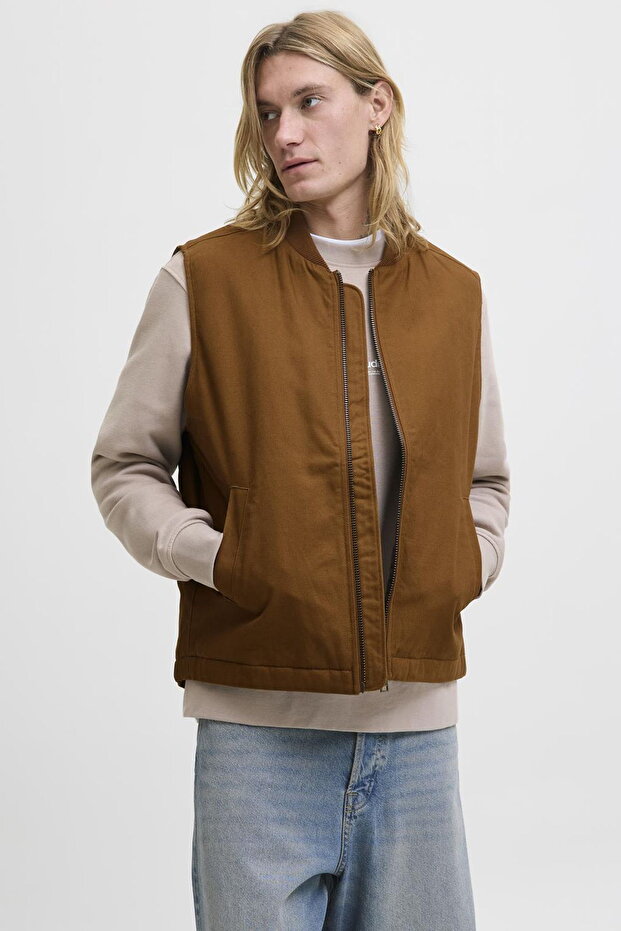 Men's Baseball Collar Vest - Dover