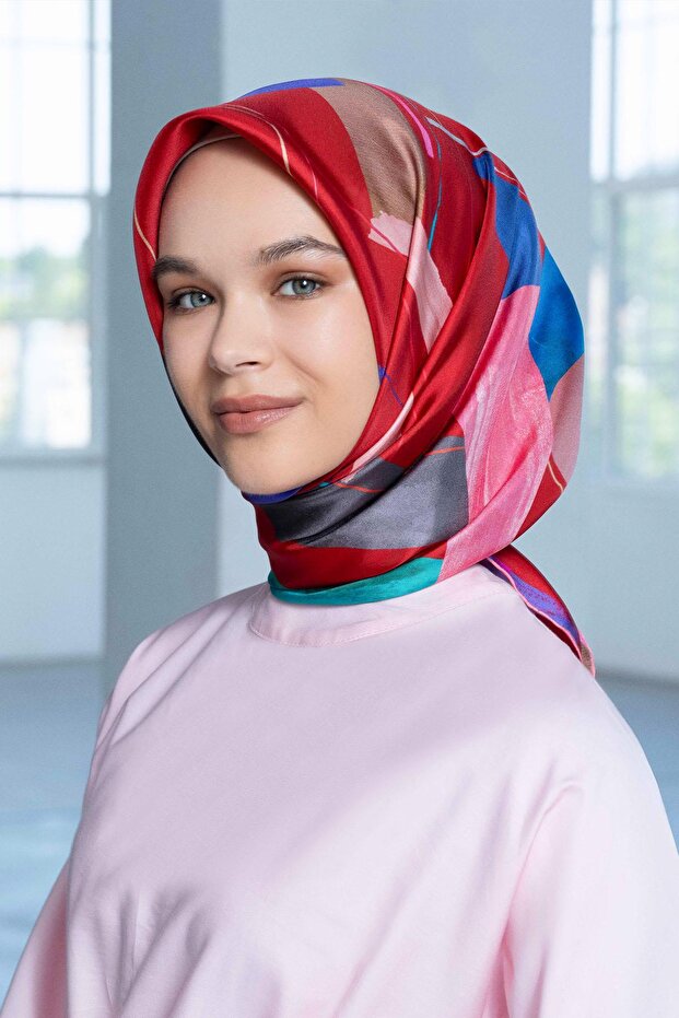 Eșarfă de mătase - 9241D-82 - Tivil - 1