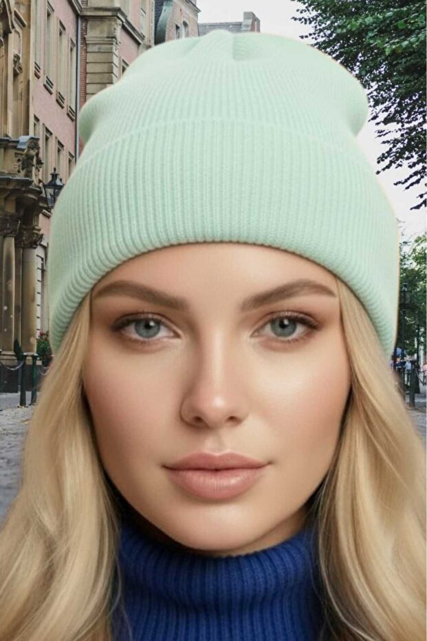 Kadın Soft Premium Yünlü Bere - 3