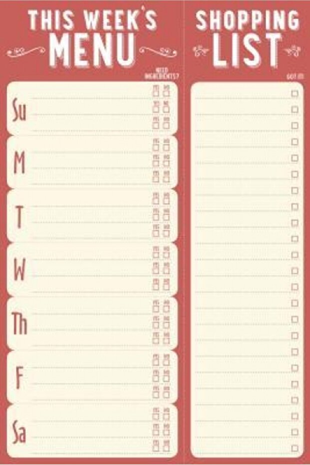 This Week's Menu Note Pad (60 Sheets) - 1