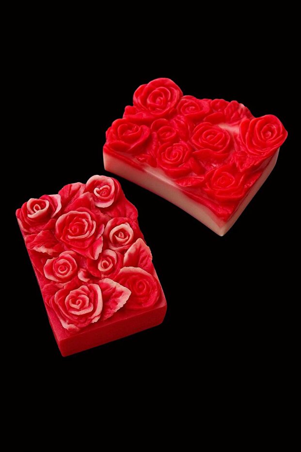 مجموعة صابون الورد المزدوجة - 2