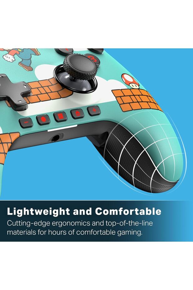 Advantage Wired Controller for Nintendo Switch 2, Mario Time Design, 3m Cable, Hall Effect Modules - 6