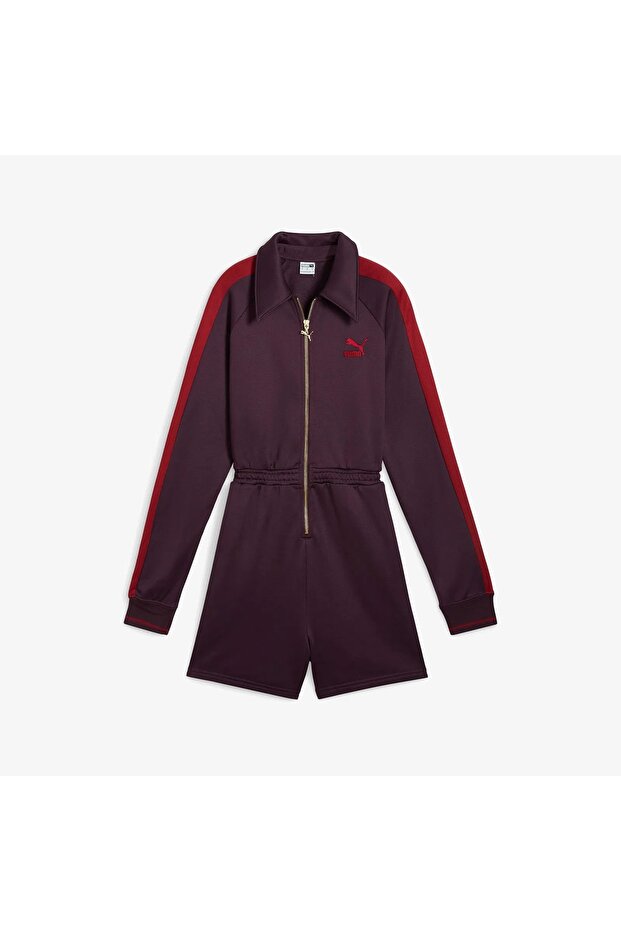 T7 Romper Kadın Mor Tulum - 1