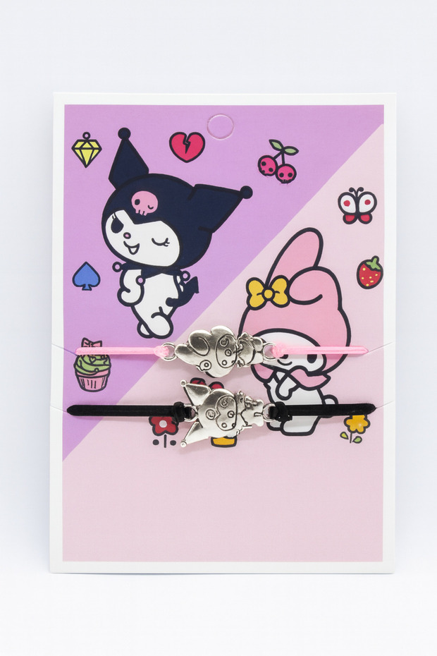 Kuromi Batman Hello Kity Tom and Jerry Cherry Design Drawstring Children's Bracelet