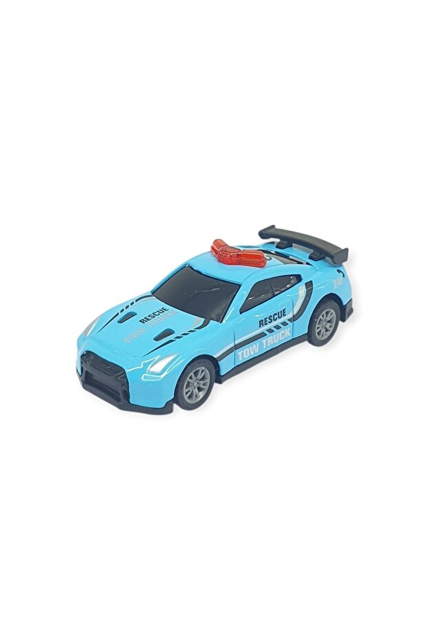 Pull and Drop Metal Small Cars 8 cm - Sh40031 - Light Blue (Lisinya)