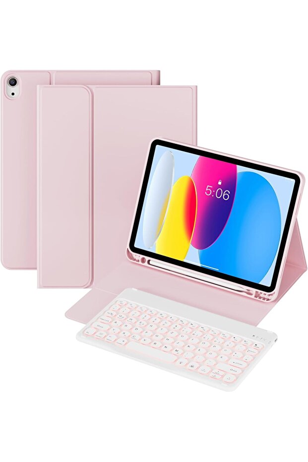 Keyboard Case for iPad 11th Generation 2025 / iPad 10th Generation 2022 10.9 Inch, Bluetooth