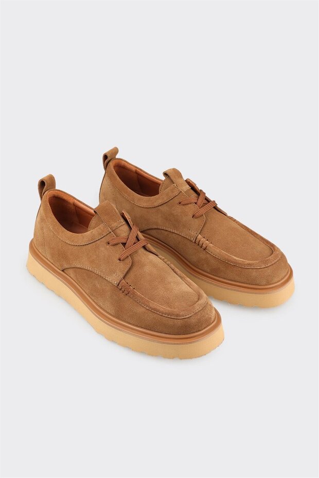 Camel Deri Erkek Günlük Ayakkabı - 2