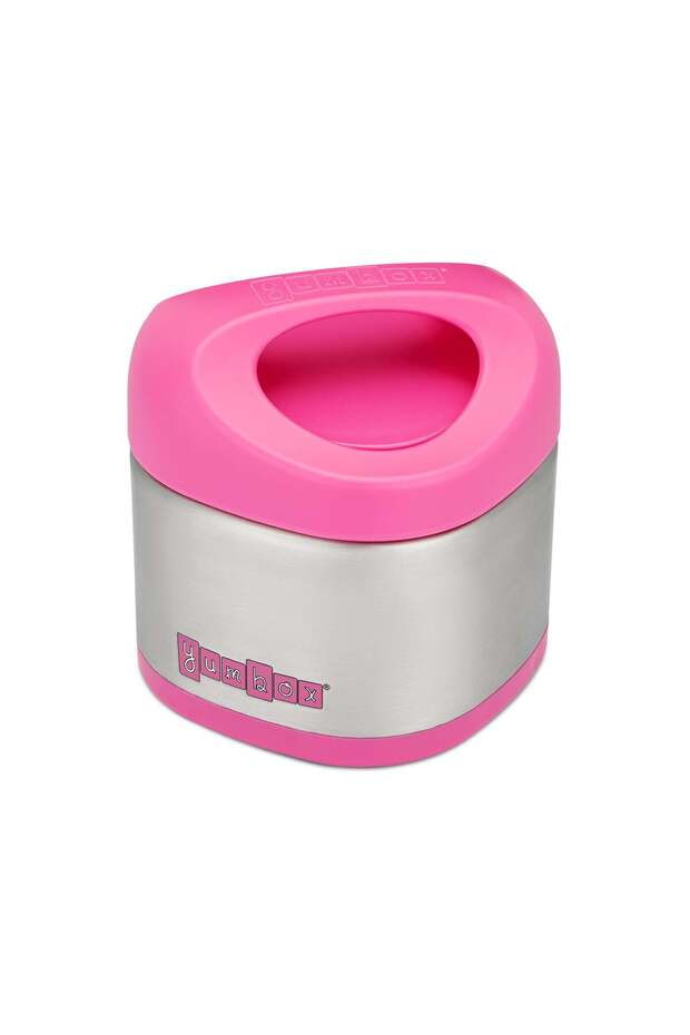Cubi Thermal Food Jar for Kids - Easy Carry and Open Lid 10 oz - Berry Pink