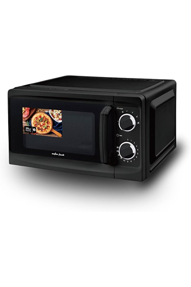 20L Microwave Oven 700W with 6 Power Levels, Timer Defrost Function, 30 Minutes Timer, Fast - 1