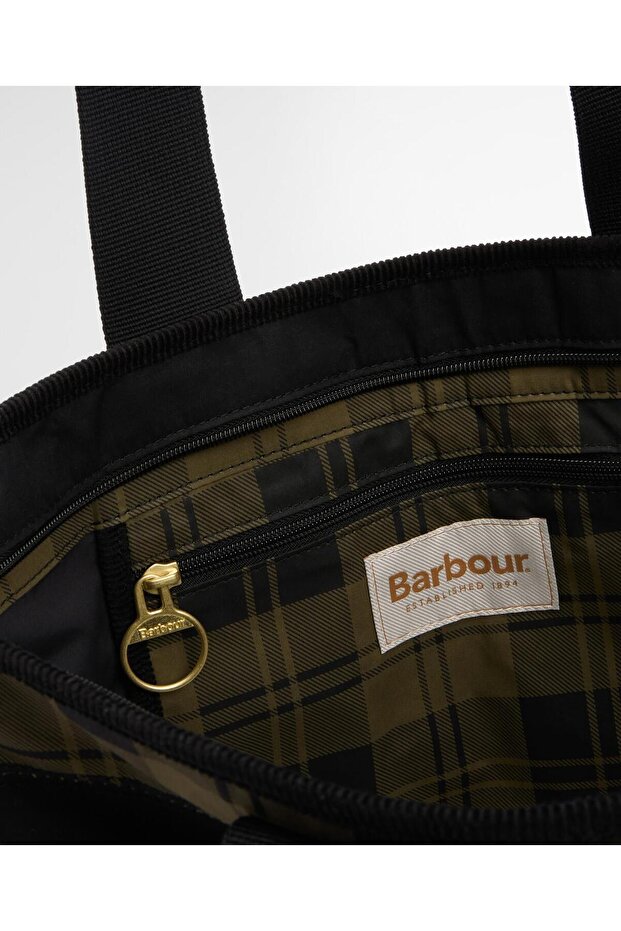 Mya Patchwork Kol Çantası BK11 Black/Olive Check - 8