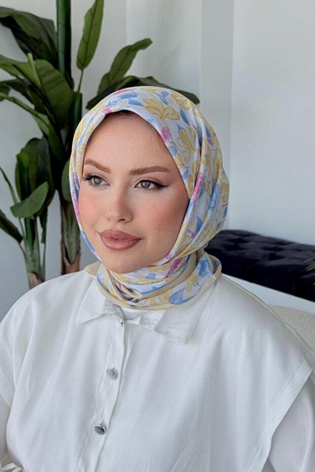 Meva Soft Eşarp Sarı - 3