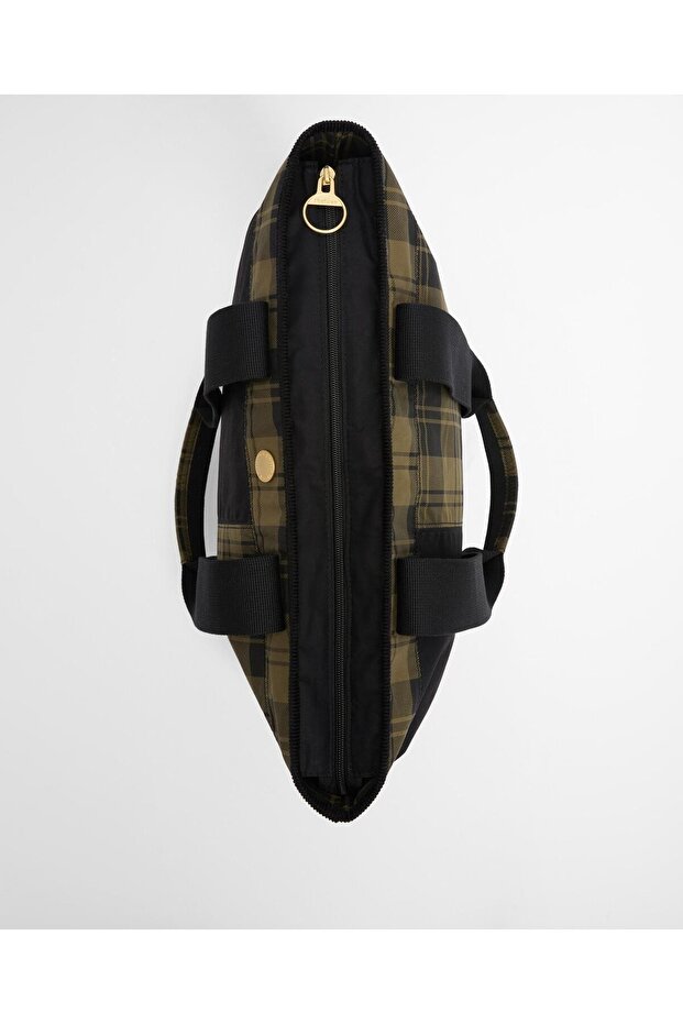 Mya Patchwork Kol Çantası BK11 Black/Olive Check - 7